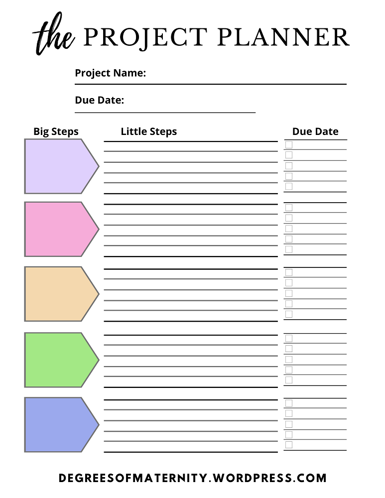 Freebie Friday: The Project Planner